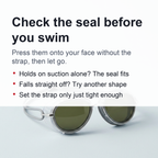 Anti-Fog Swimming Goggles – HD Full View Waterproof Retro Swim Glasses for Adult Water Sports, Beach and Pool Use