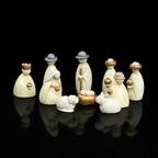 Nativity figures set made of resin