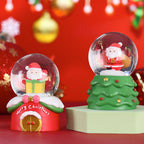 Glowing Christmas Snow Globe with Figures