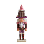 Decorative nutcracker made of pine wood, 25 cm