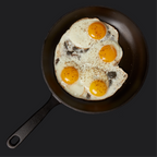 10" Smooth Cast Round Pre-Seasoned Cast Iron Skillet Fry Pan