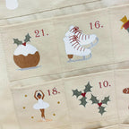 Personalizable fabric Advent calendar, 24 pockets