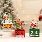 Decorative Christmas Advent calendars made of wood