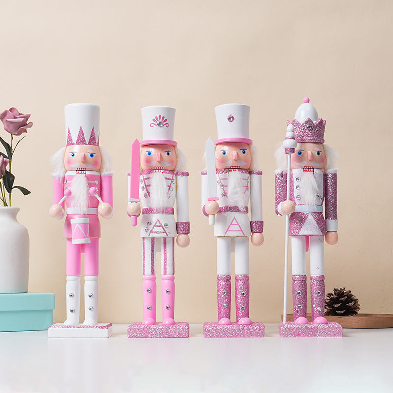 Nutcracker soldier made of wood, festive decoration