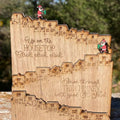 Wooden Christmas Advent Calendar, Table Decoration
