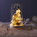 Decorative nativity scene with LED lighting
