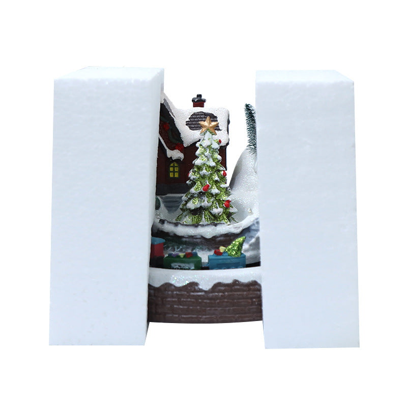 Illuminated Christmas Music House with Light and Music