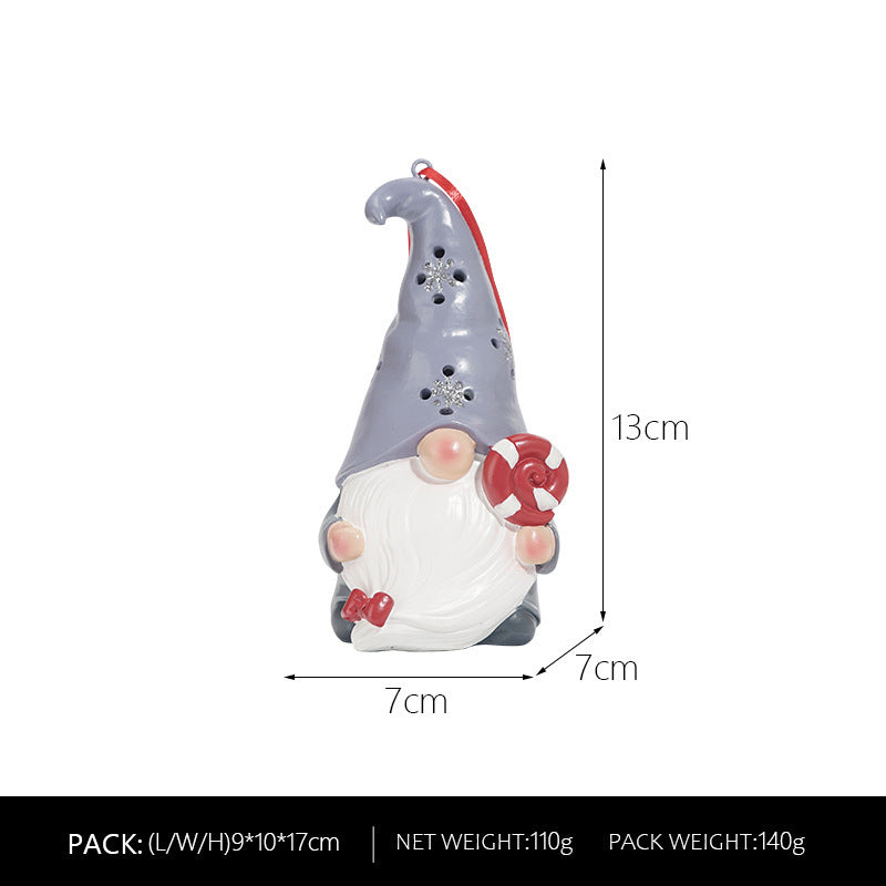 Decorative gnome pendant made of resin