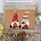 Christmas Doormat with Gnome Design