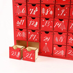 Wooden Christmas Advent Calendar, 24 Compartments
