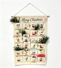 Christmas fabric advent calendar to hang
