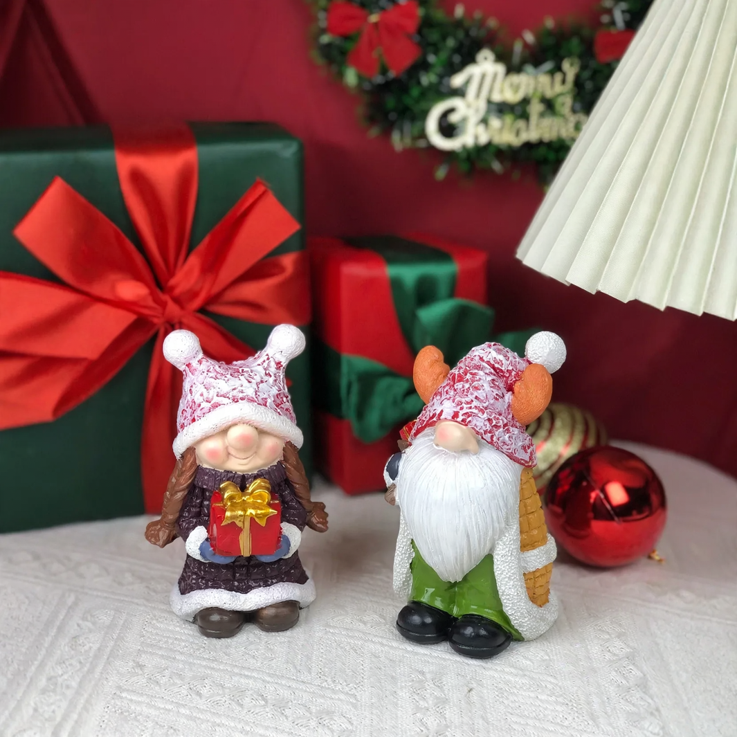 Decorative gnome figure made of resin