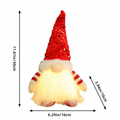 Shining gnome figures with sequin hat