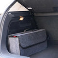 Car Boot Storage Organizer - Gray Anti-Slip Felt Compartment for Tools & Accessories