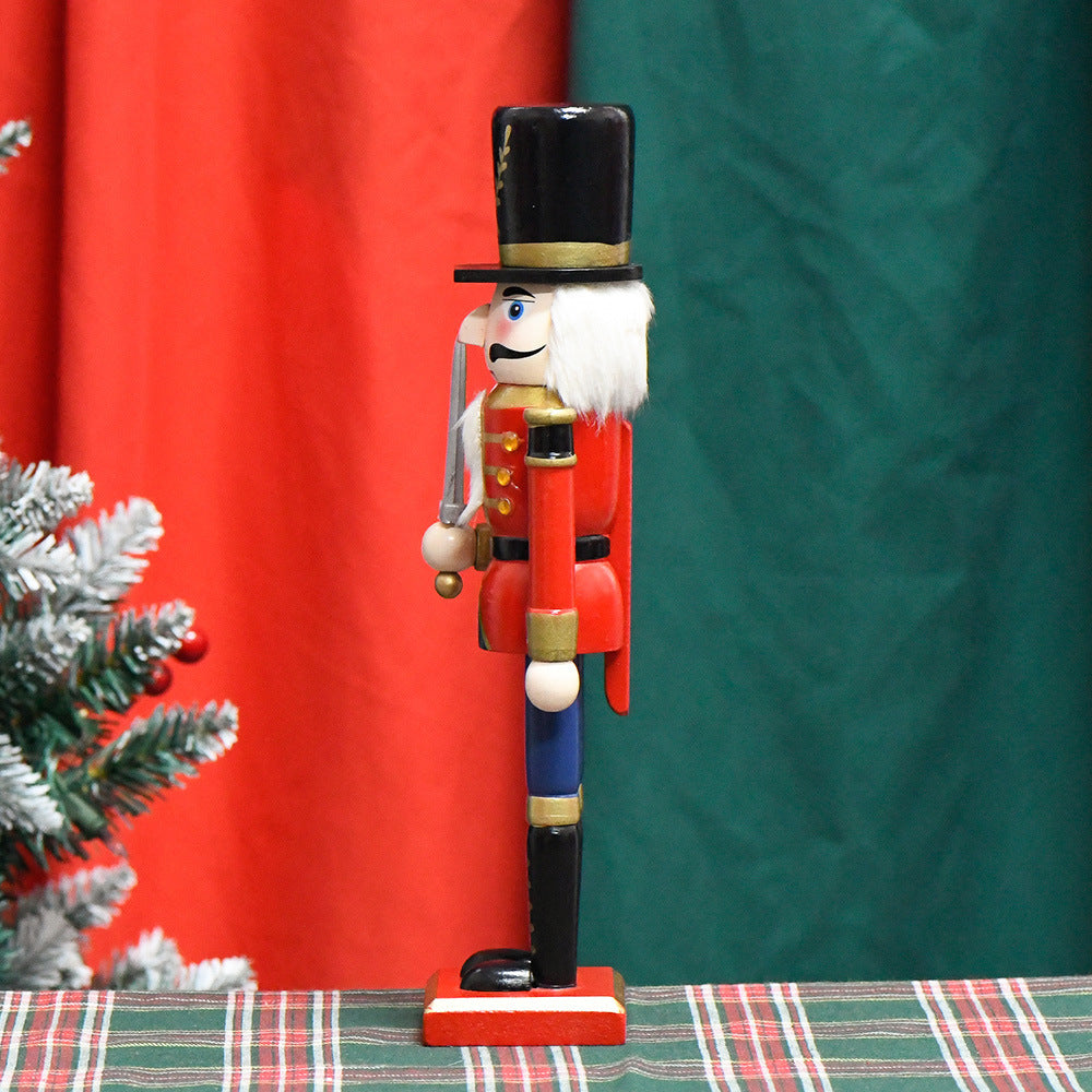 Nutcracker soldier made of wood, 30 cm