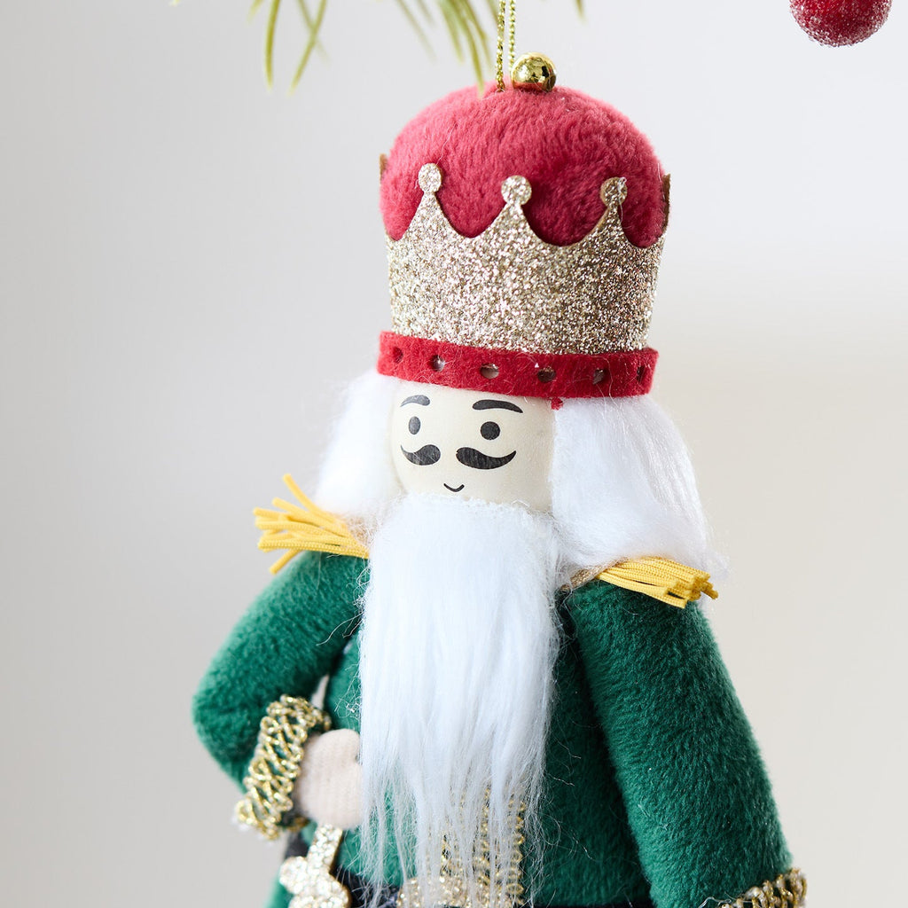 Nutcracker Soldier Pendant made of wood and fabric