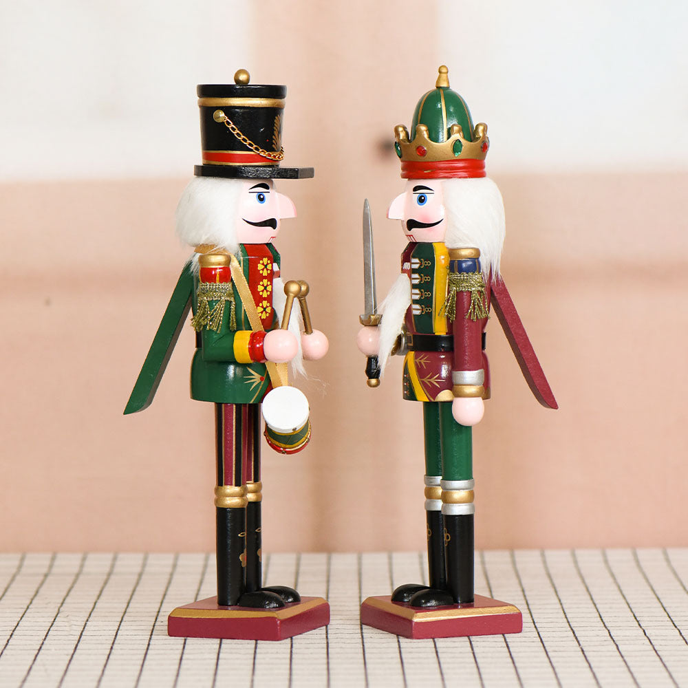 Nutcracker figure made of wood, 30 cm, classic design