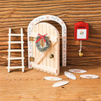 Decorative wooden fairy door for children's room