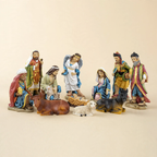 Nativity figures set made of resin, 8-piece