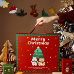 Christmas Advent Calendar Gift Box, 24 Compartments