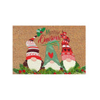Christmas Doormat with Gnome Design