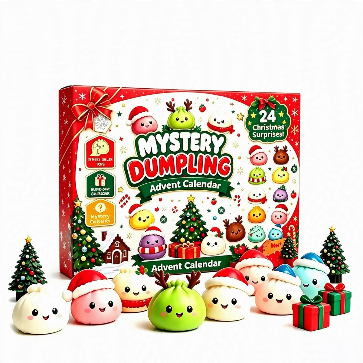 Christmas Advent Calendar with 24 Surprise Toys