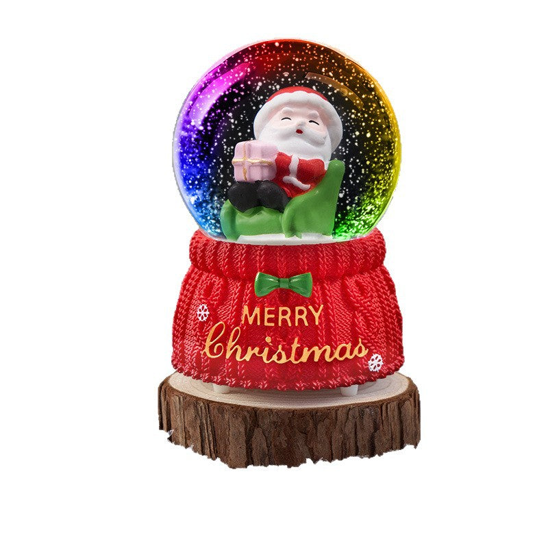 Decorative Christmas Music Box with Snow Globe