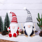 Christmas gift bag with gnome motif