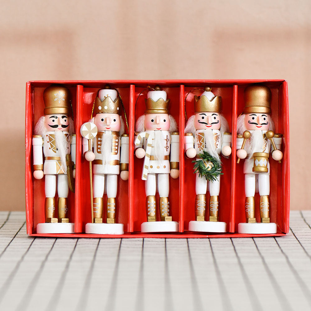 5-piece set nutcracker ornaments, 13 cm, British style