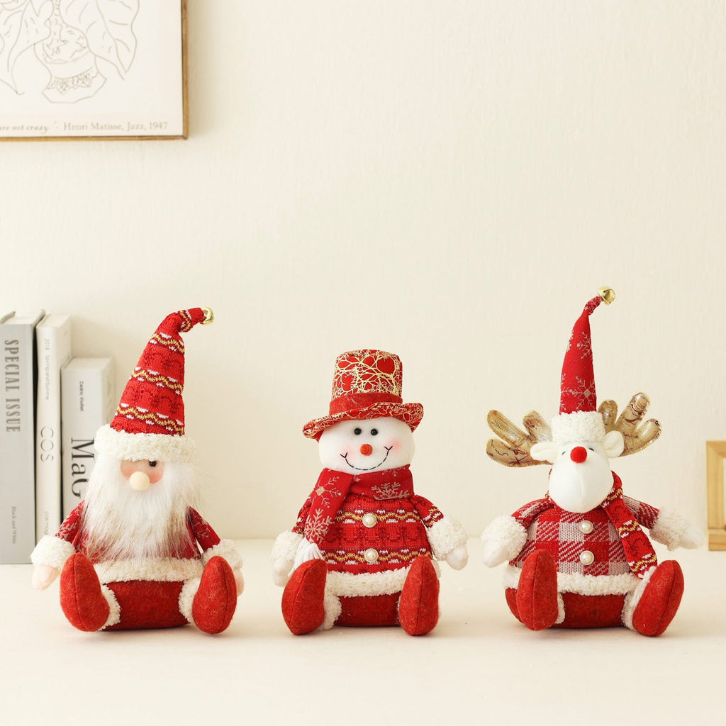 Decorative gnome figure made of fabric for Christmas
