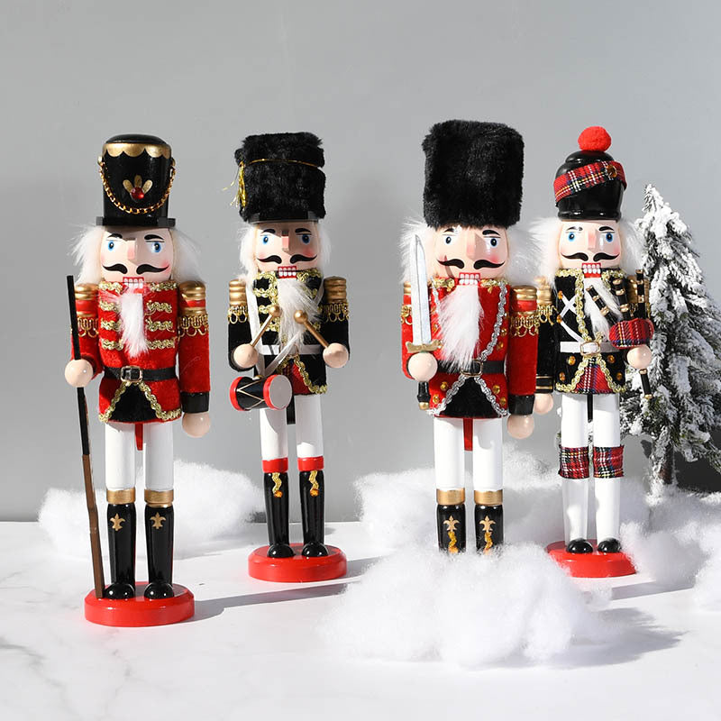 Nutcracker soldier made of wood, 30 cm