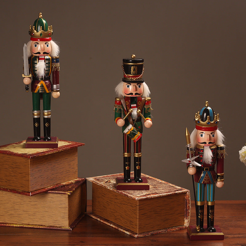 Nutcracker soldier made of wood, 30 cm, European style