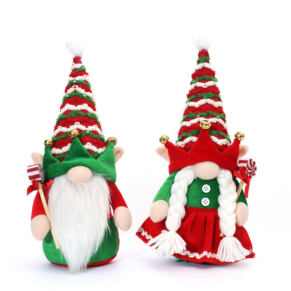 Christmas Santa Couple Decoration Figures