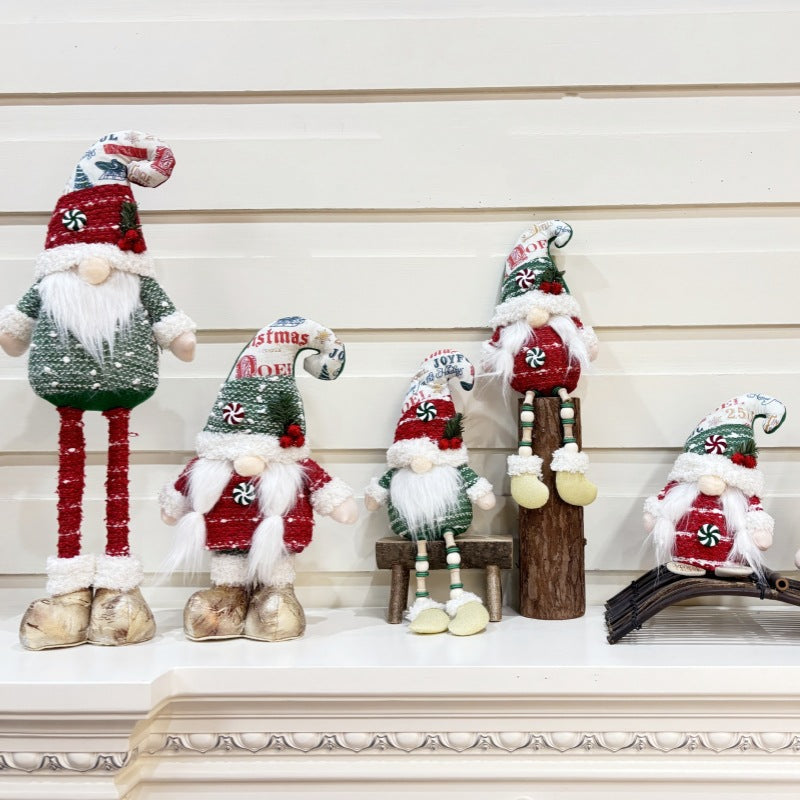 Adjustable elf figure for Christmas decoration