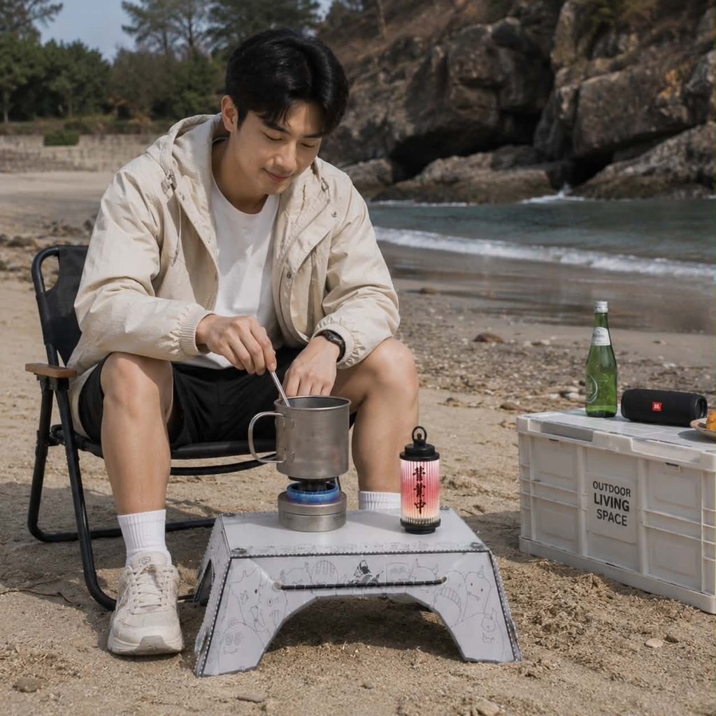 Ultralight Folding Camping Table - Portable Food-Grade Mini Table for Outdoor Hiking, Picnic and Travel with Compact Design