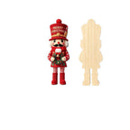 2D Nutcracker Pendant made of wood, 12 cm