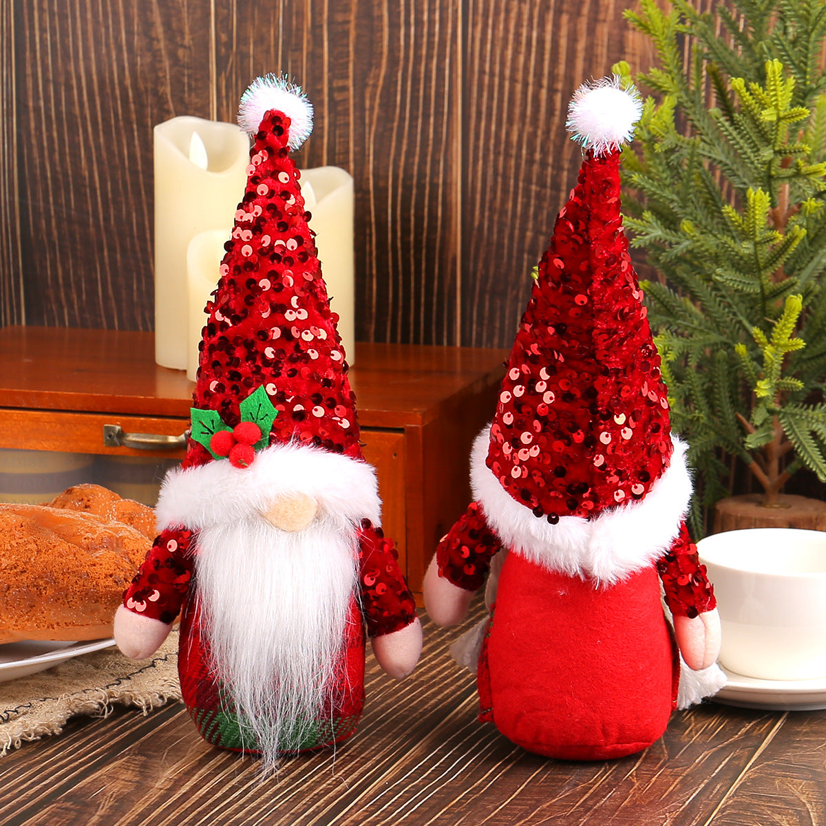 Christmas gnome with glittery hat