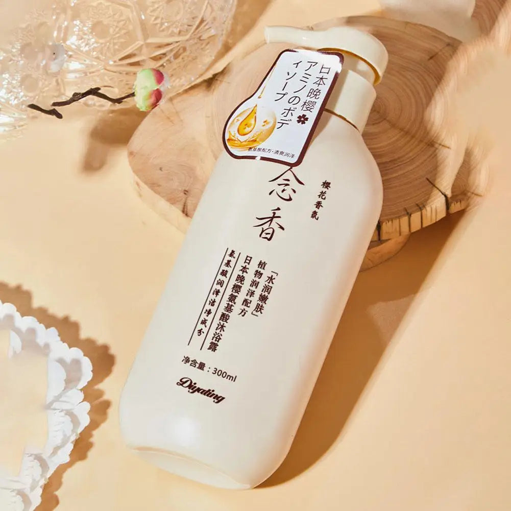 Japanese Fragrant Amino Acid Shampoo & Conditioner – 300ml Luxurious Night Repair Hair Set and Bath Lotion for Silky, Nourished Hair