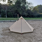 One Person Hot Tent – Camping Tipi with Chimney Window and Double Layer Pyramid Design for Bushcraft Adventures and Cold Weather Survival