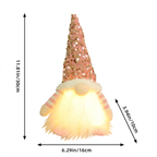 Bright Christmas Elf Figure with Sequins