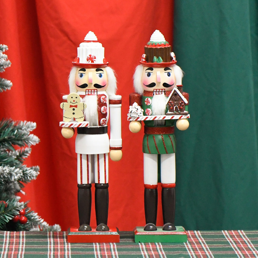 Classic Nutcracker Soldier made of wood, 35 cm