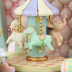 Vintage Carousel Music Box made of Resin
