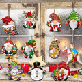 Wooden Christmas ornament gnome set