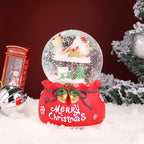 Christmas snow globe with music and light