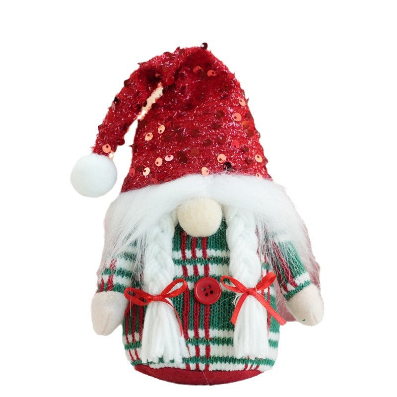 Christmas Elf Decorative Figure, Fleece Fabric