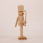 Nutcracker figure made of wood, 20 cm, for self-design