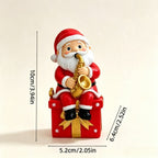 Musical Christmas Figurine, Santa Claus Design