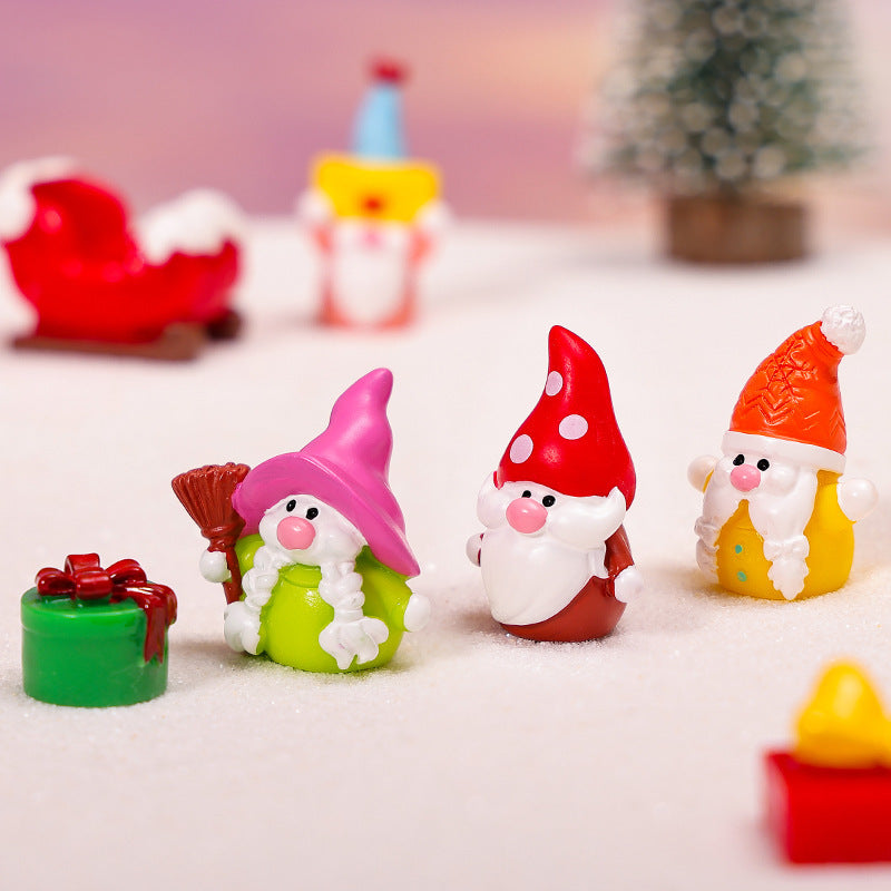 Decorative resin figures for Christmas