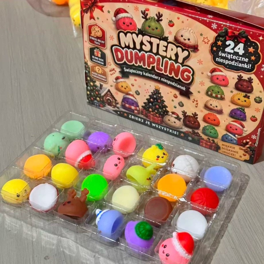 Christmas Advent calendar with sensory decorative figures