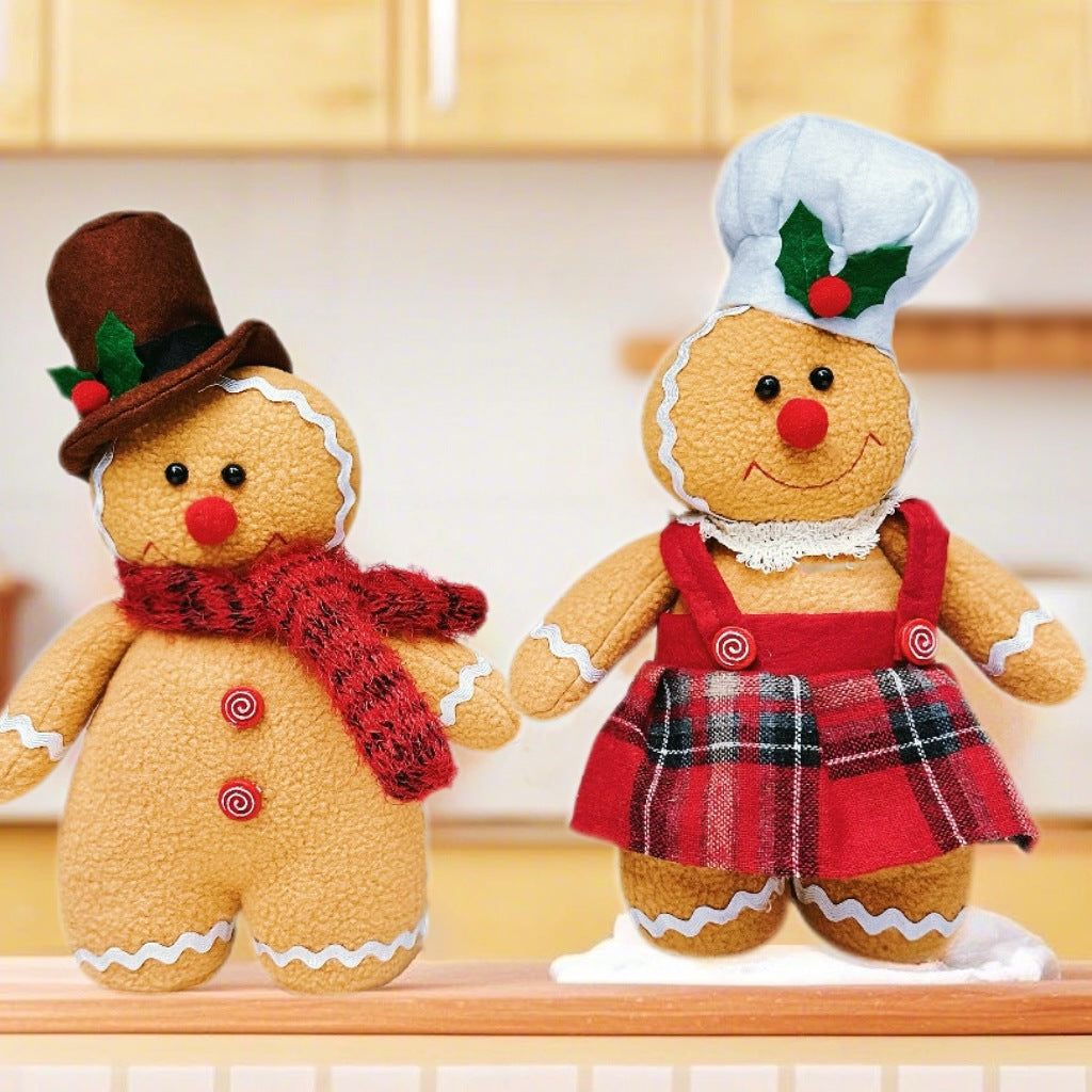 Decorative gingerbread man doll for the Christmas season